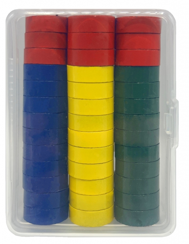 Kancelářské potřeby - Magnety barevné 40ks-15mm PK73-22