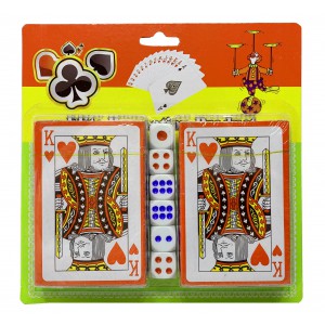 Karty hrací+kostky PK14-1