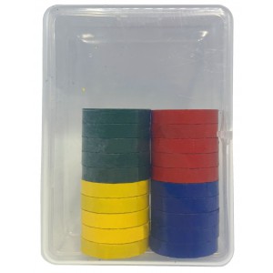 Magnety barevné 20ks-25mm PK73-24