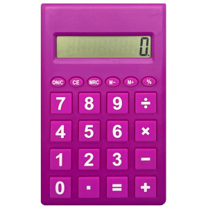 Kalkulačka 6,8x11,3cm barevná-mix PK20-15